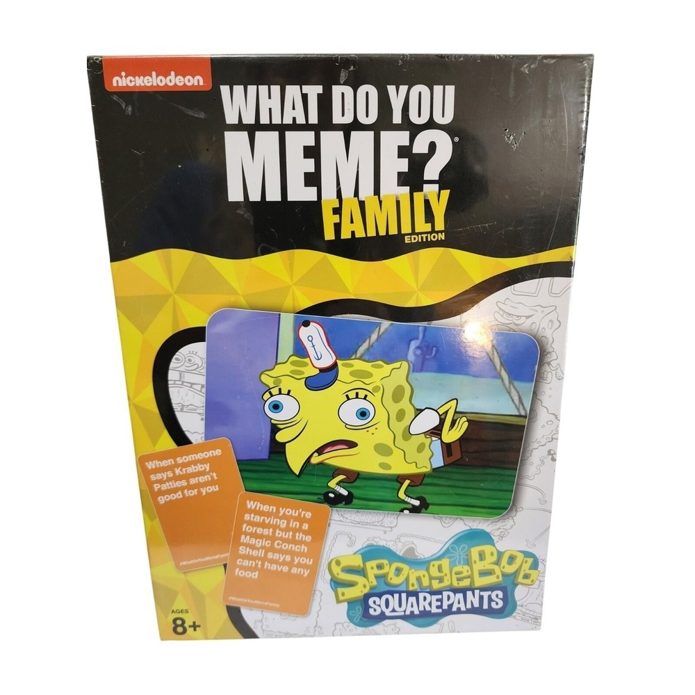 What Do You Meme Family Edition SpongeBob SquarePants Nickelodeon Card Game New